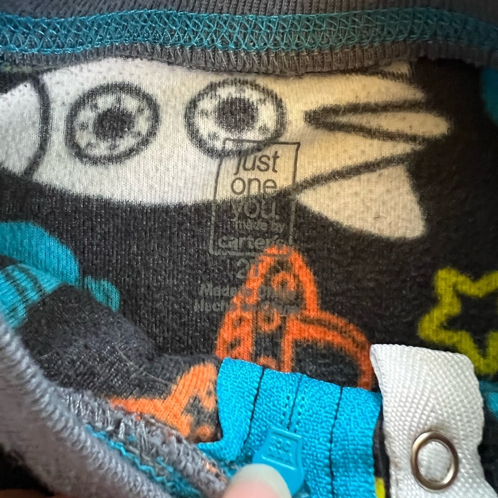 Carter's Colorful Rocket Print Kids Pajamas - Picture 3 of 3